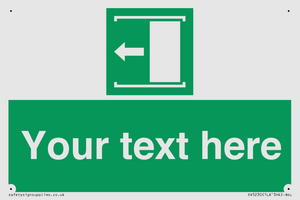 Custom Slide to Open Sign